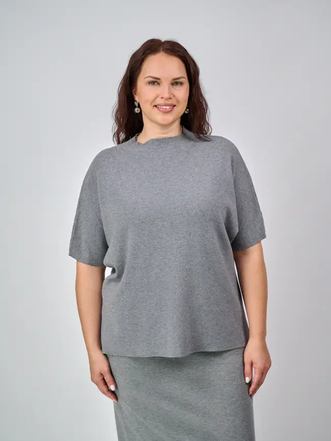 Джемпер короткий рукав ЭттоПлюс 707 Размер 50-58 фото 99