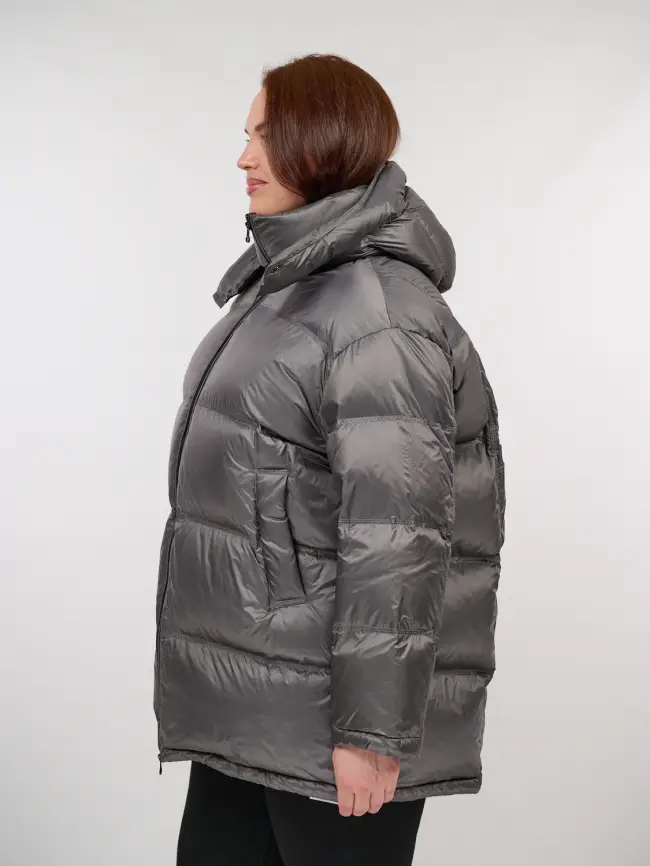 Пуховик зимний 9903 удлиненный Размер 50-60 фото 83