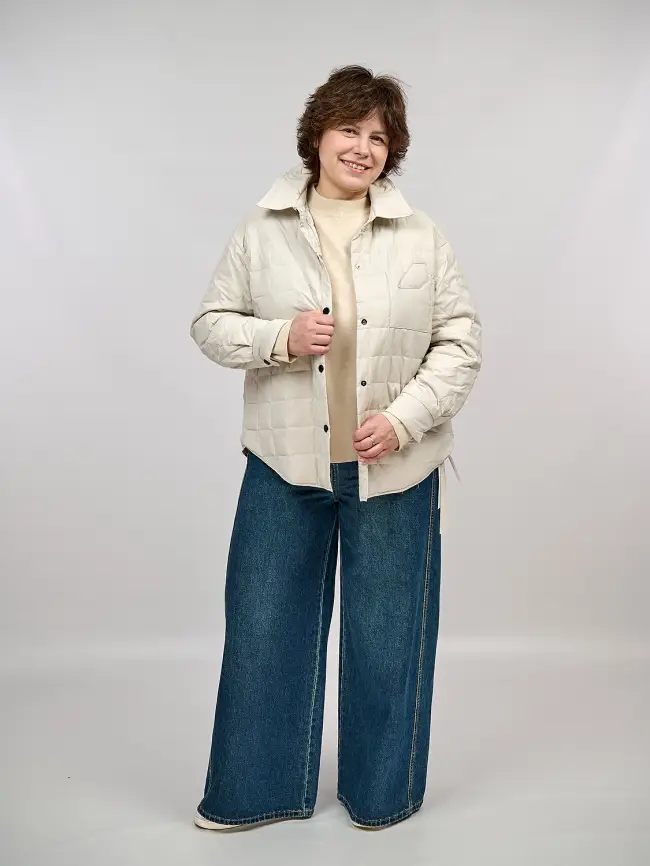 Джинсы палаццо 38785 Размеры 50-54 фото 9