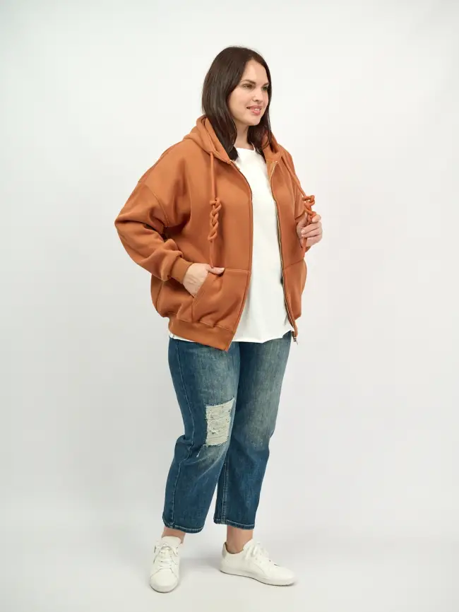 Худи зип утепленное оверсайз размер 50-58 506 фото 220