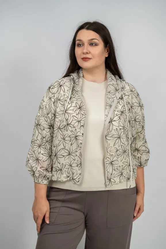 Ветровка-пыльник на молнии 9182 фото 15