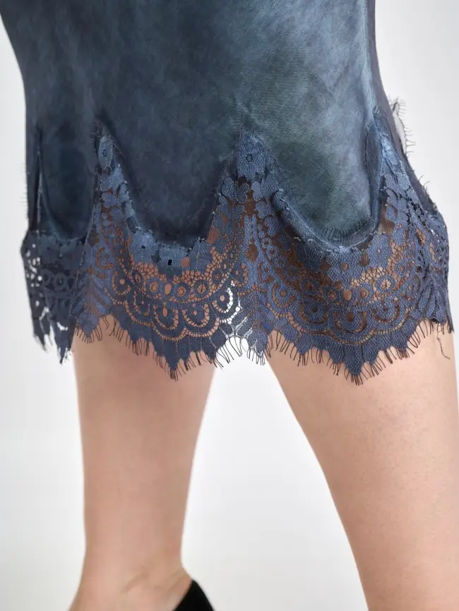 Юбка с кружевом 6292 Италия Размер 46-54 фото 19