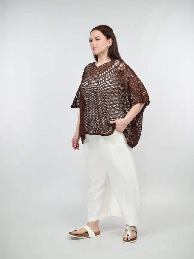 Брюки палаццо 38317 размер 54- 58 фото 24