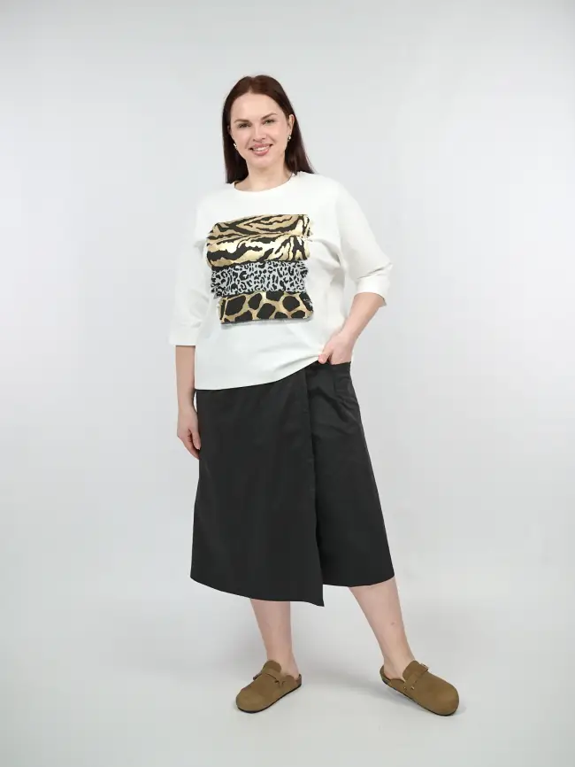 Юбка брюки 1131 размеры 48- 58 фото 23