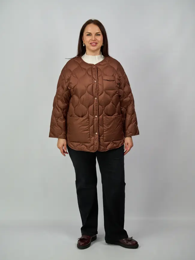 Куртка лёгкая без капюшона 2207 Размер 48-54 фото 30