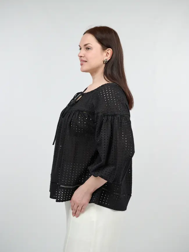 Блуза Шитье 8801 Размер 50-58 фото 5