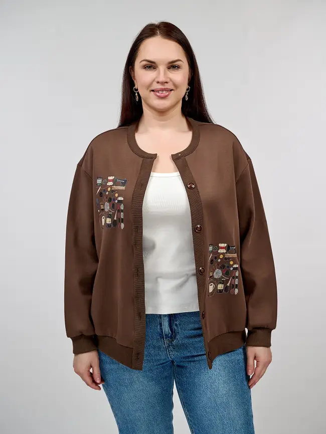 Кардиган 9129-1 Размер 50-58 фото 28