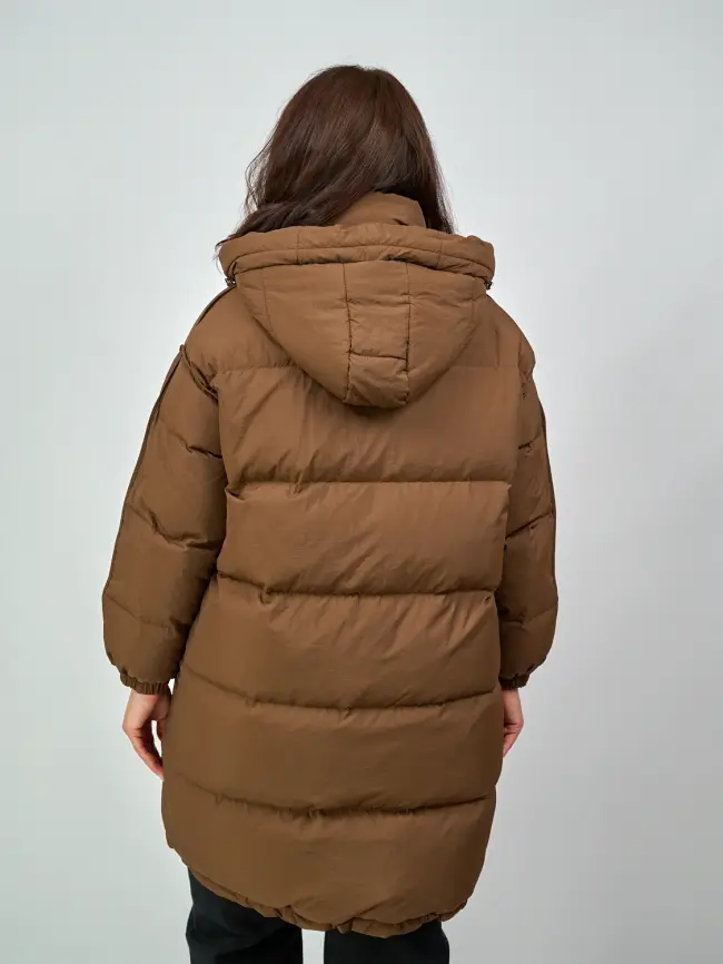 Пуховик А-силуэт 811 фото 26