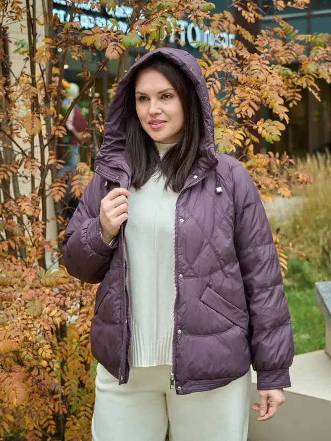 Пуховая куртка ЭттоПлюс 2553 Размер 48-52 фото 8