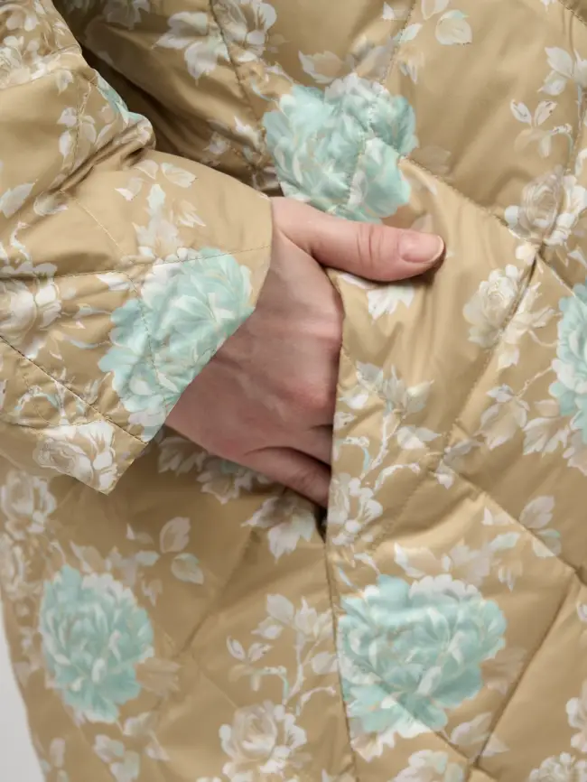 Пуховое пальто 51030 Размер 50-56 фото 7