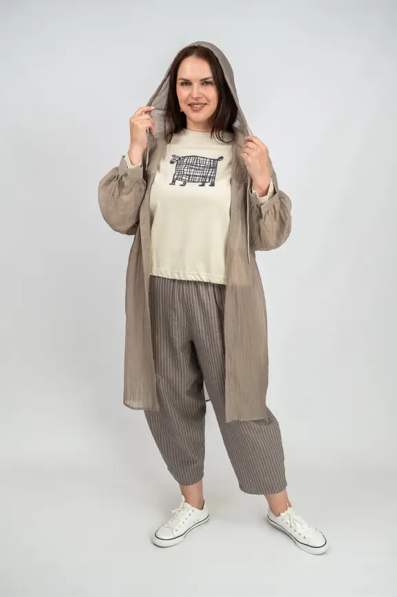 Пыльник рубашка удлиненный 9087 Размер 50-58 фото 52