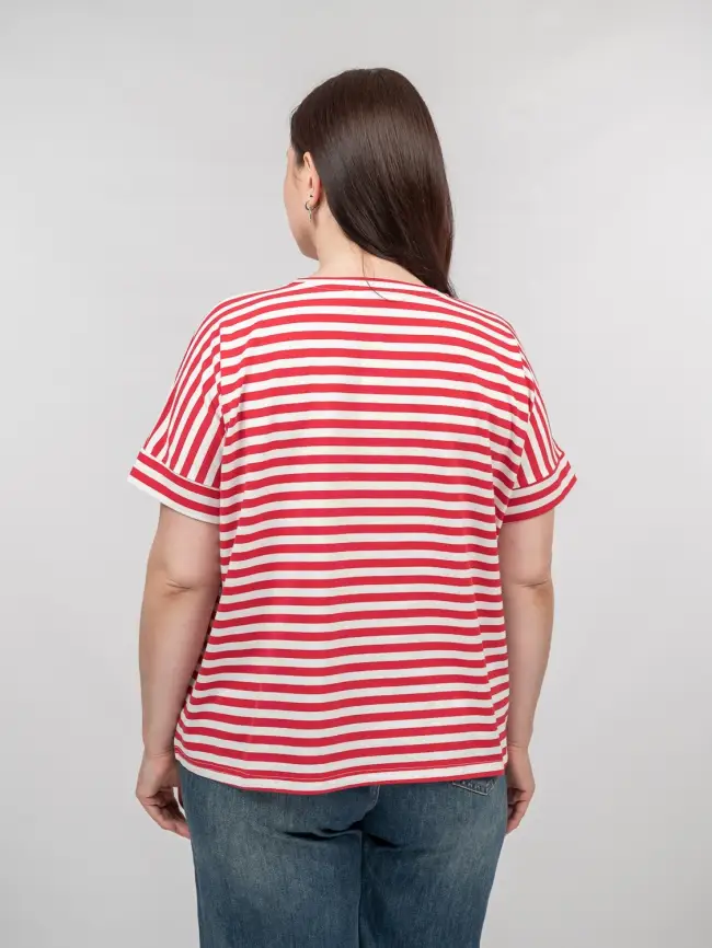 Футболка в полоску ЭттоПлюс 010-1 Размер 50-58 фото 28