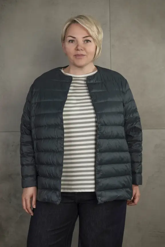 Легкая пуховая куртка 8802 фото 162