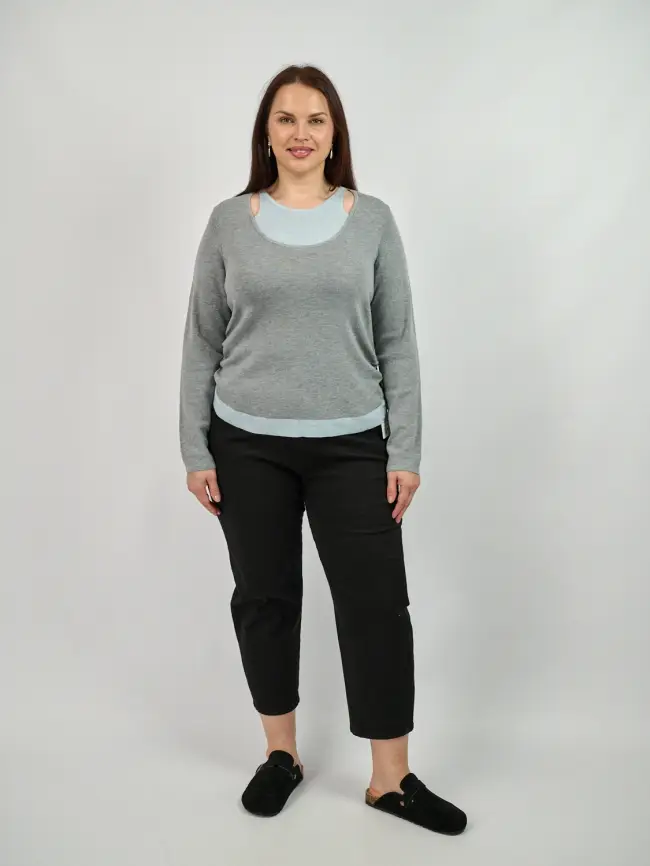 Брюки 7/8 1008 Размеры 50-58 фото 16