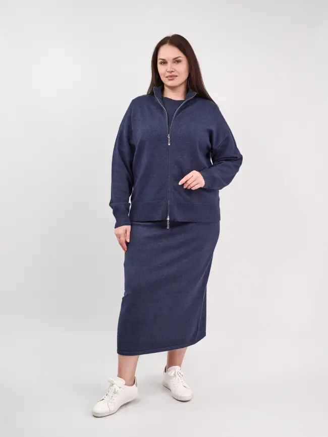 Кофта на молнии 25411 ЭттоПлюс Размер 50-58 фото 21