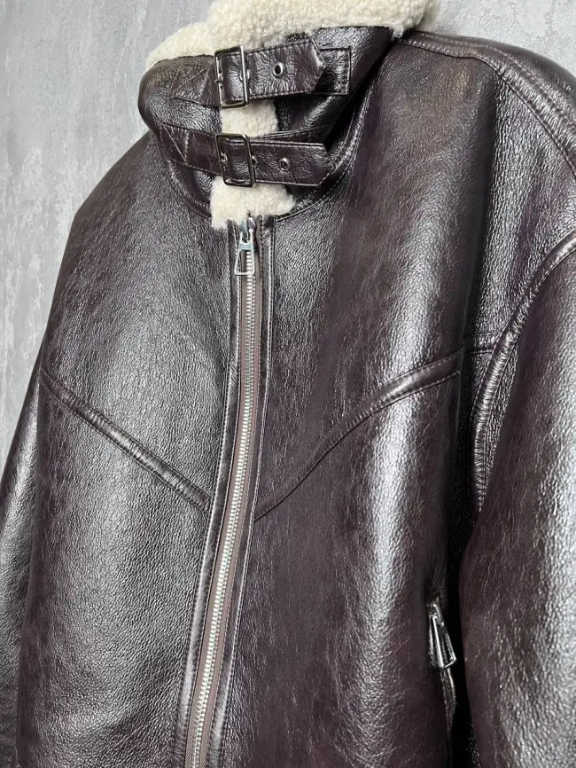 Дубленка авиатор 18907 Размер 50-54 фото 16