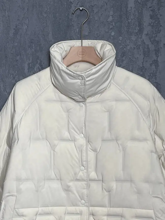 Пуховое пальто 6325 Размер 46-56 фото 2