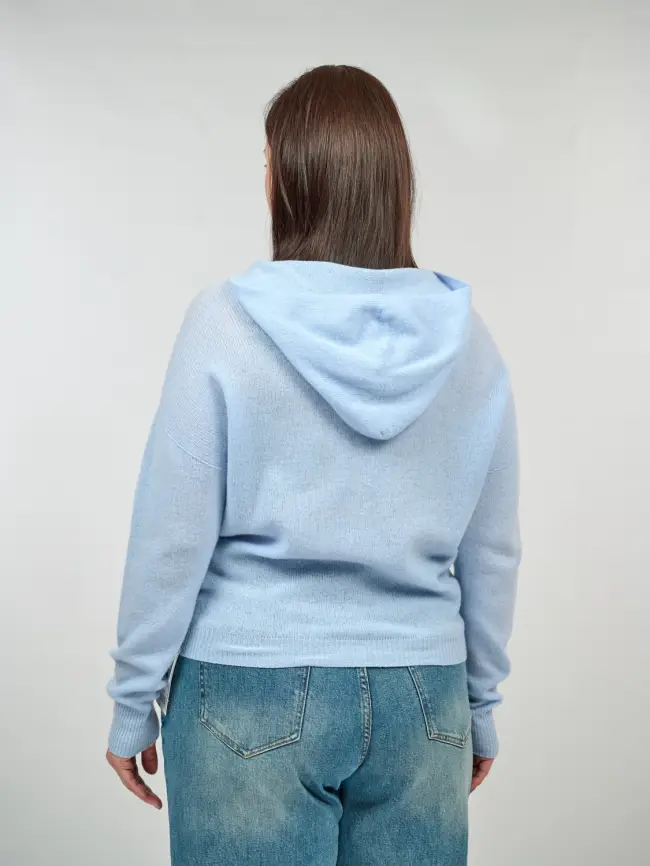 Шерстяной джемпер с капюшоном 25676 Размер 46-54 фото 9