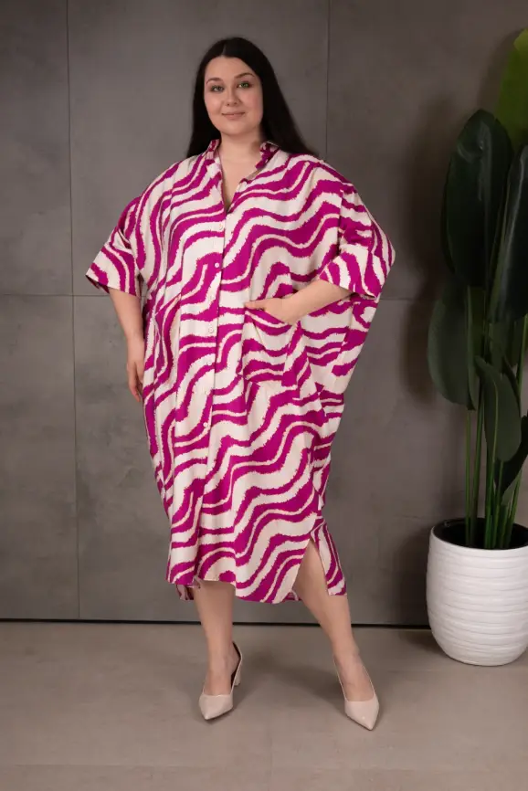 Платье рубашка ЭттоПлюс 028-1 размер 52- 60 фото 1