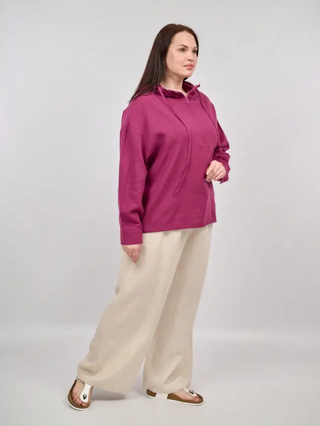 Палаццо лен 25002-2 Размер 54-58 фото 8