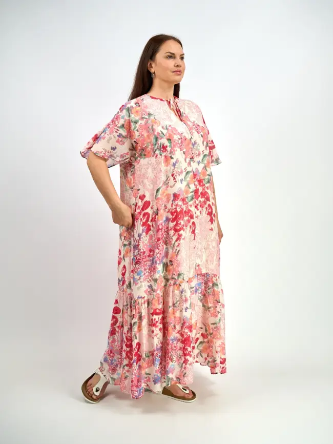 Платье ЭттоПлюс 34182 размеры 52- 58 фото 2