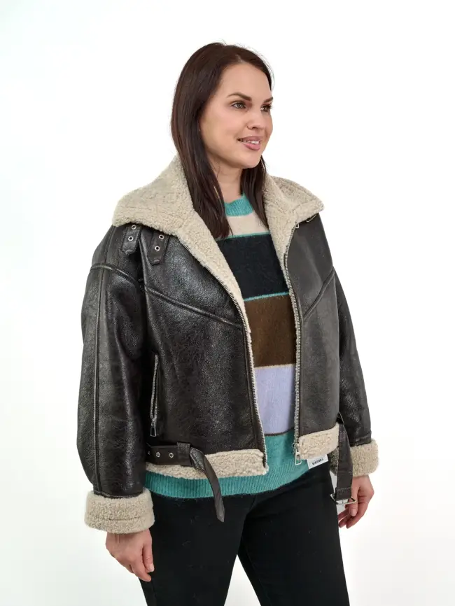 Дубленка авиатор 18907 Размер 50-54 фото 3