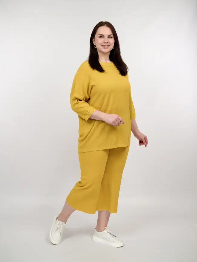 Кюлоты трикотажные облегченные ЭттоПлюс 2137 Размер 50-58 фото 3