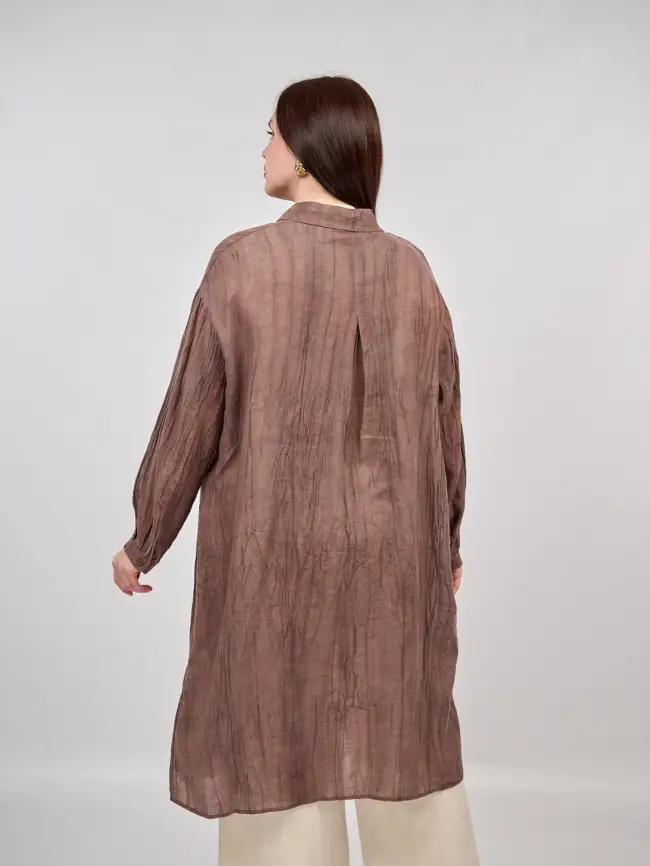 Рубашка-кардиган 2508 Размер 50-58 фото 9