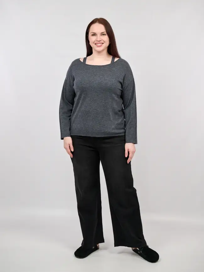 Джинсы 2612-1 Размеры 46-56 фото 4