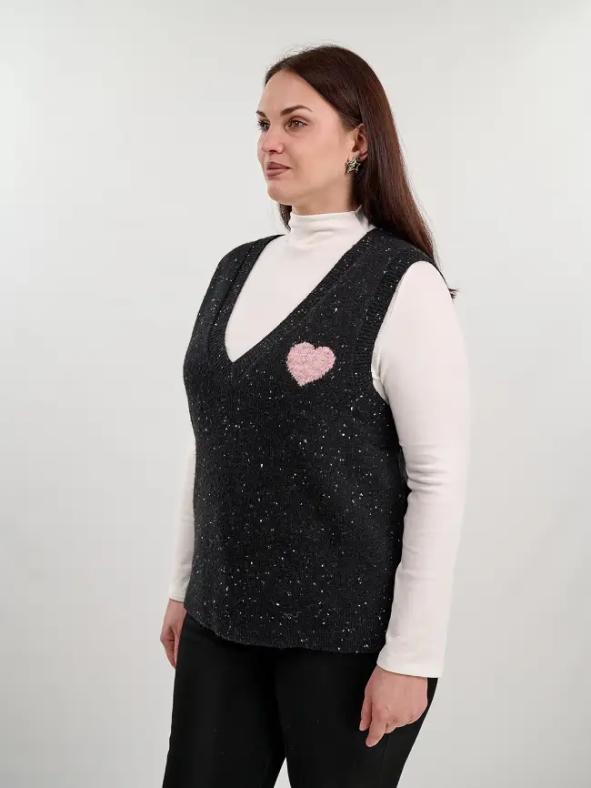 Жилет меланж 22627 Размер 50- 56 фото 19