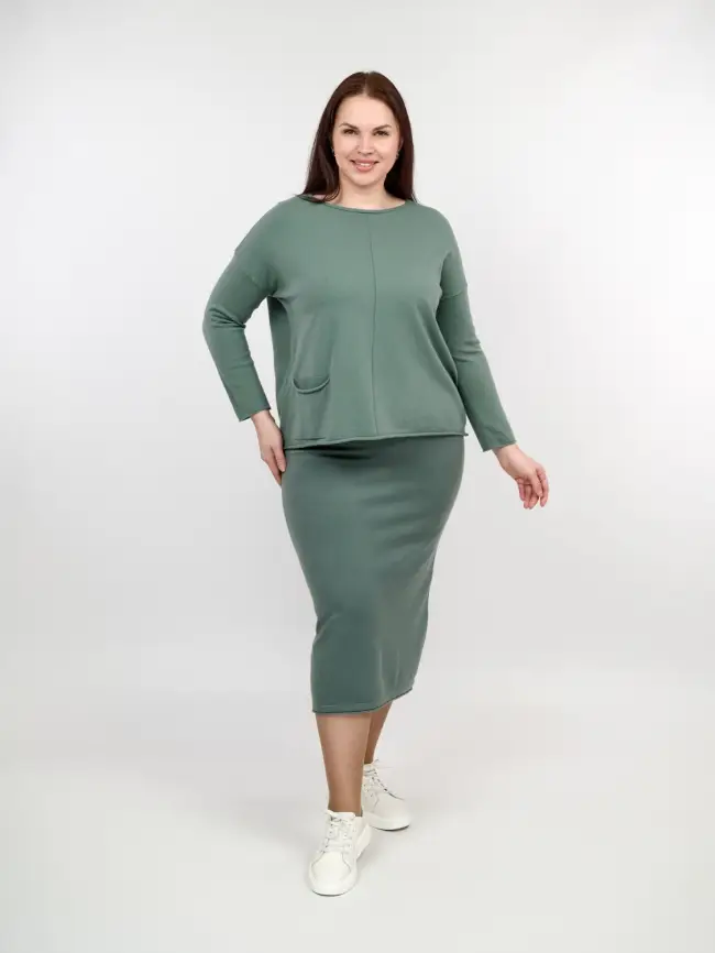 Джемпер ЭттоПлюс 1235 Размер 48-56 фото 80