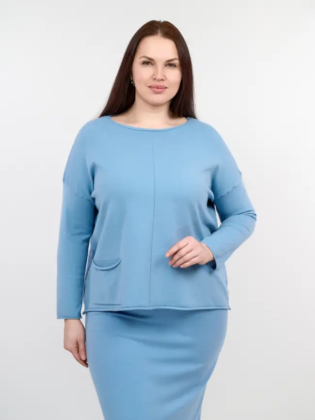 Джемпер ЭттоПлюс 1235 Размер 48-56 фото 33