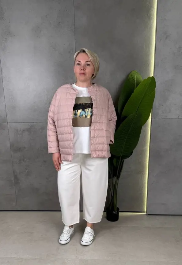 Легкая пуховая куртка 8802 фото 140