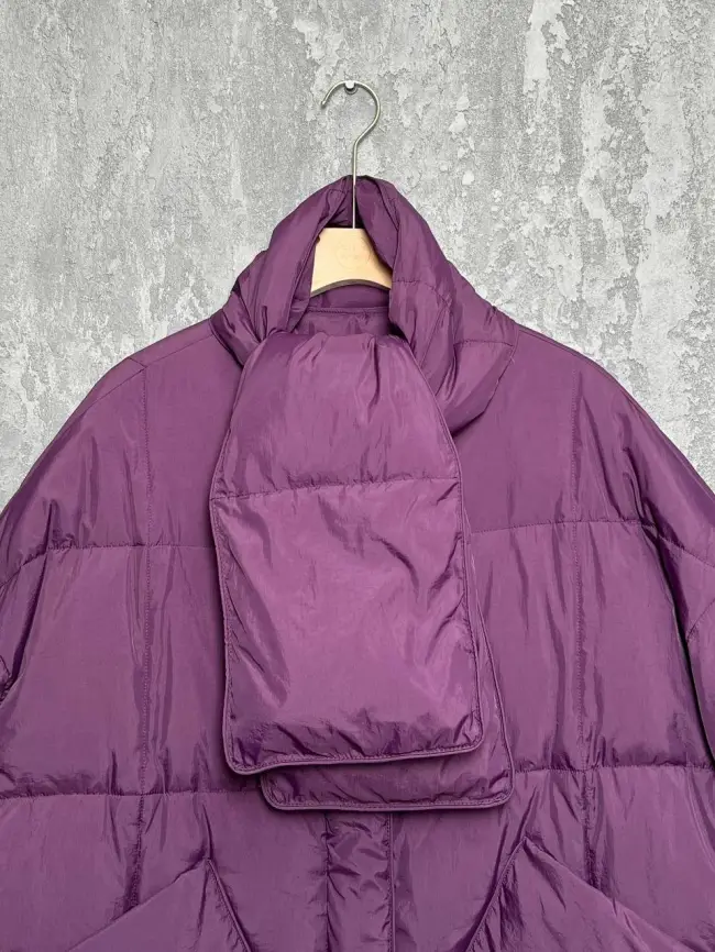 Пуховик женский с шарфом 8358 Размер 50-58 фото 61