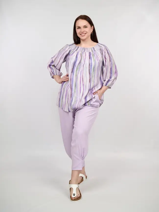 Блуза ЭттоПлюс 34187 Размер 52-58 фото 9