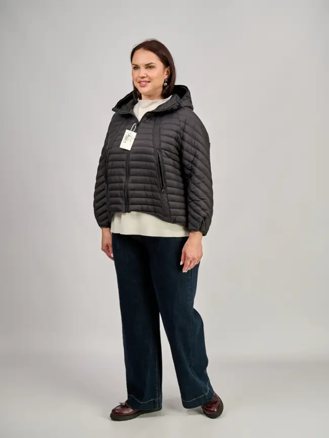 Куртка пуховая легкая 8184 Размер 48-58 фото 18