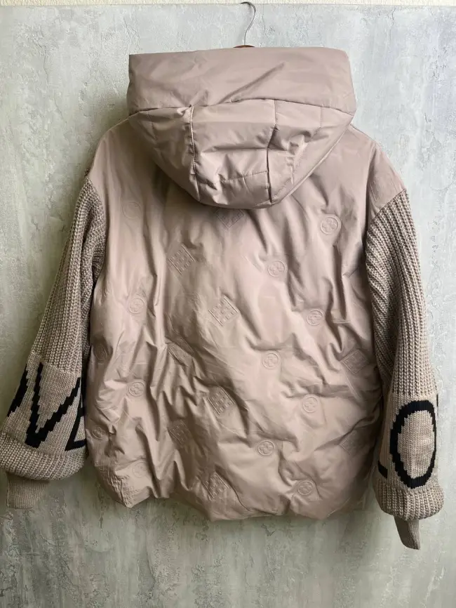 Куртка с вязанными рукавами фото 2