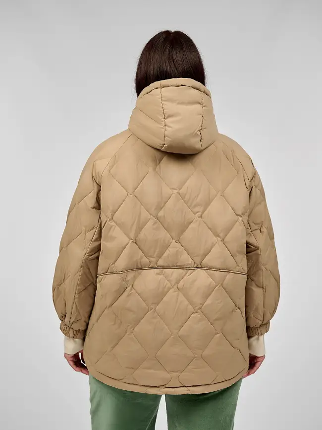 Стеганая куртка с капюшоном 8815 фото 49