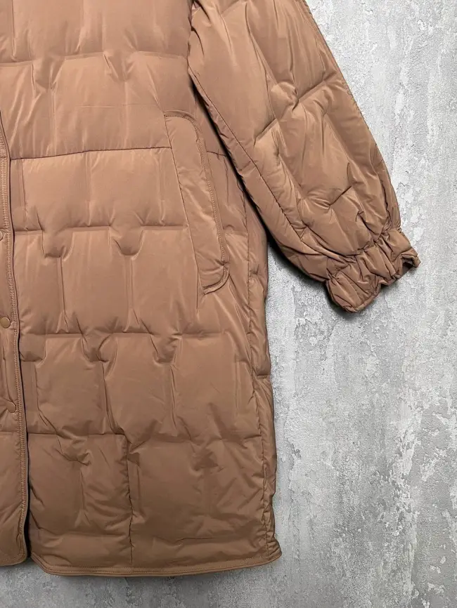 Пуховое пальто 6325 Размер 46-56 фото 7