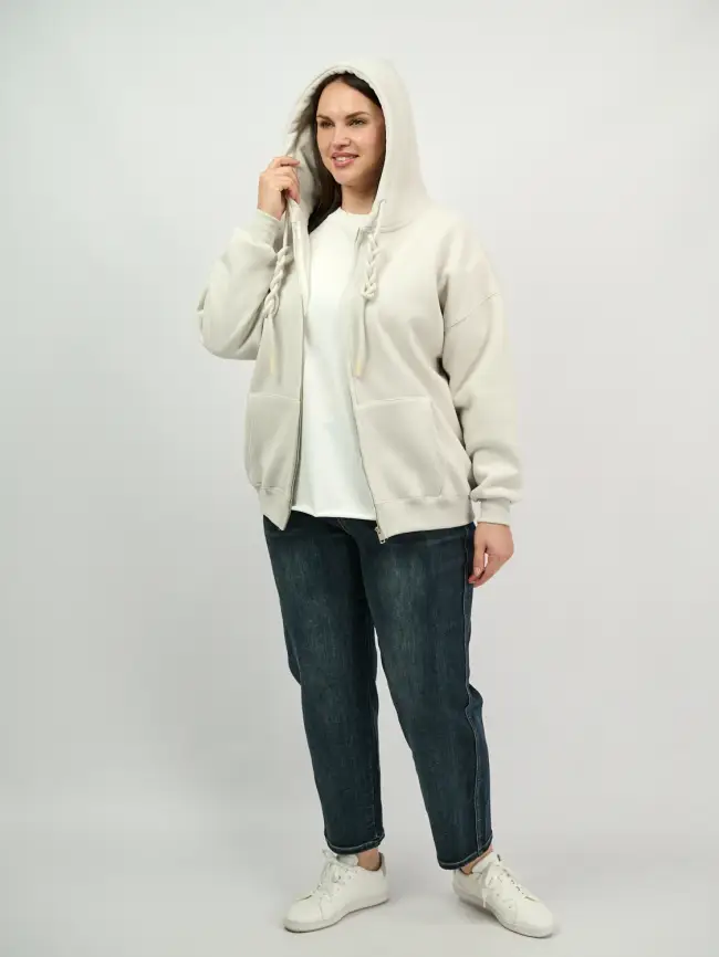 Худи зип утепленное оверсайз размер 50-58 506 фото 155