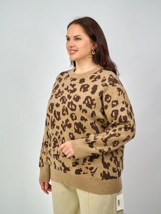 Джемпер Леопард 50-58 58258 фото 12