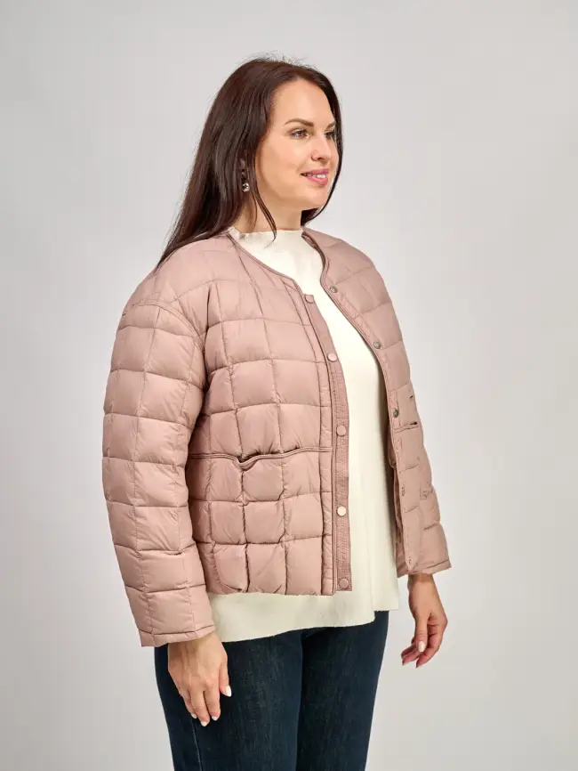 Куртка пух легкая размер 44-52 8176 фото 32