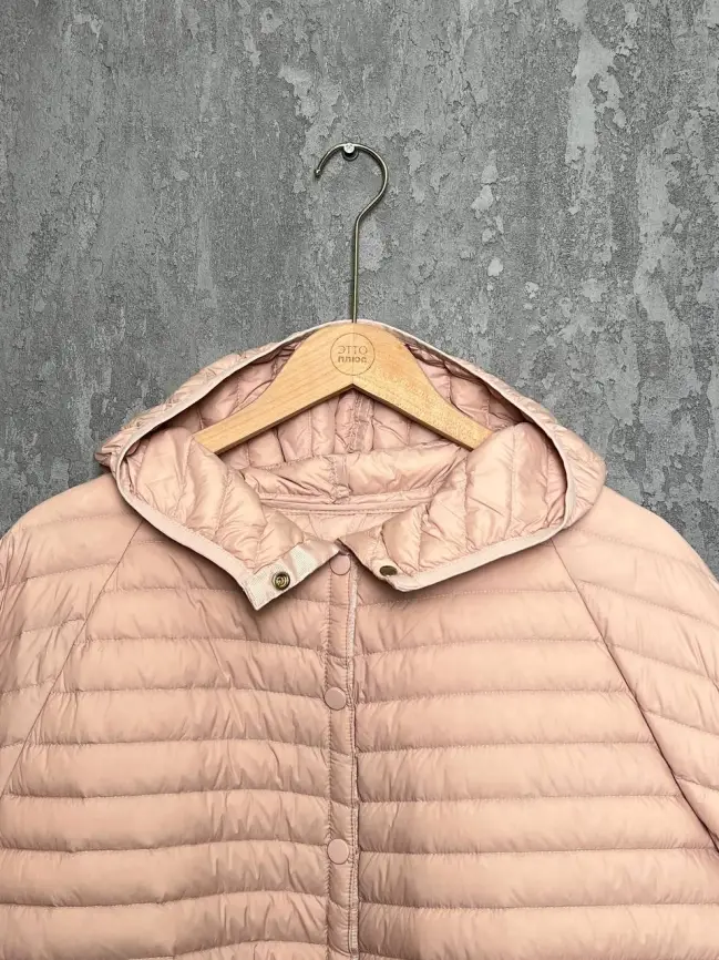 Куртка пух легкая короткая с заклепками 8183 Размер 48-58 фото 42