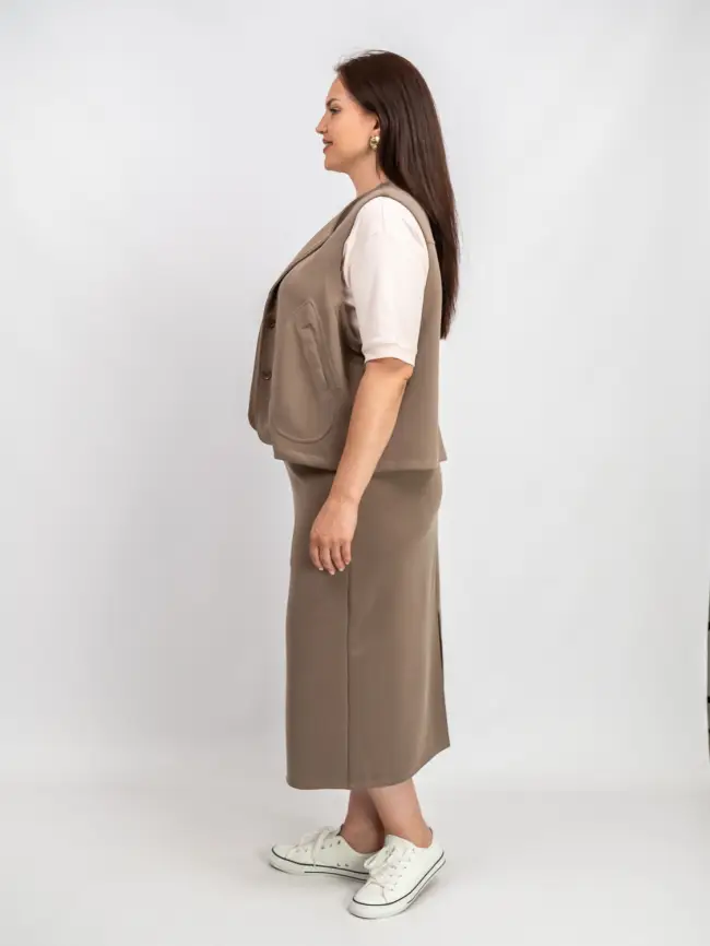 Костюм с юбкой 0012 Размеры 52-58 фото 21