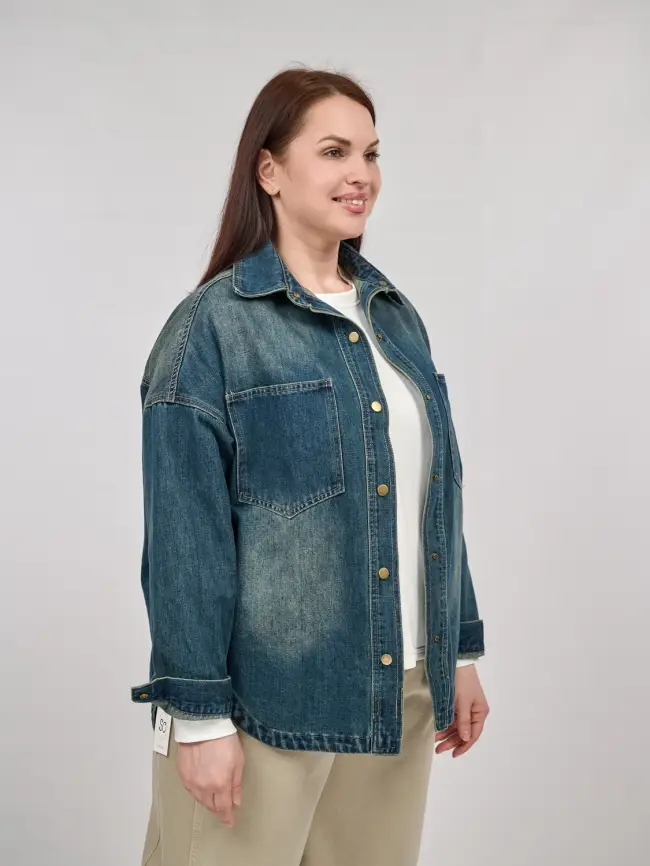 Куртка джинсовая 65227 Размер 48-56 фото 23