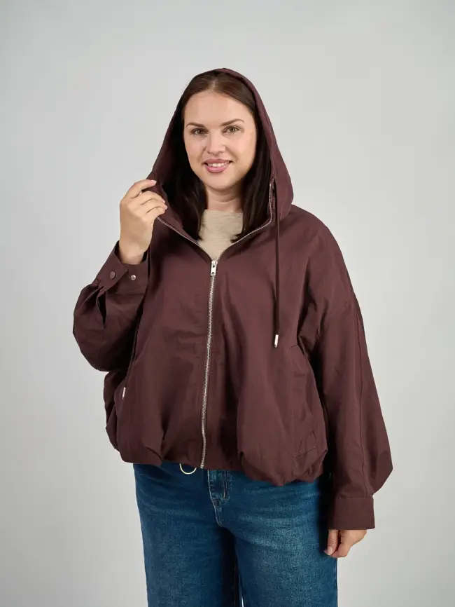 Ветровка с капюшоном 25170 Размер 50-60 фото 3