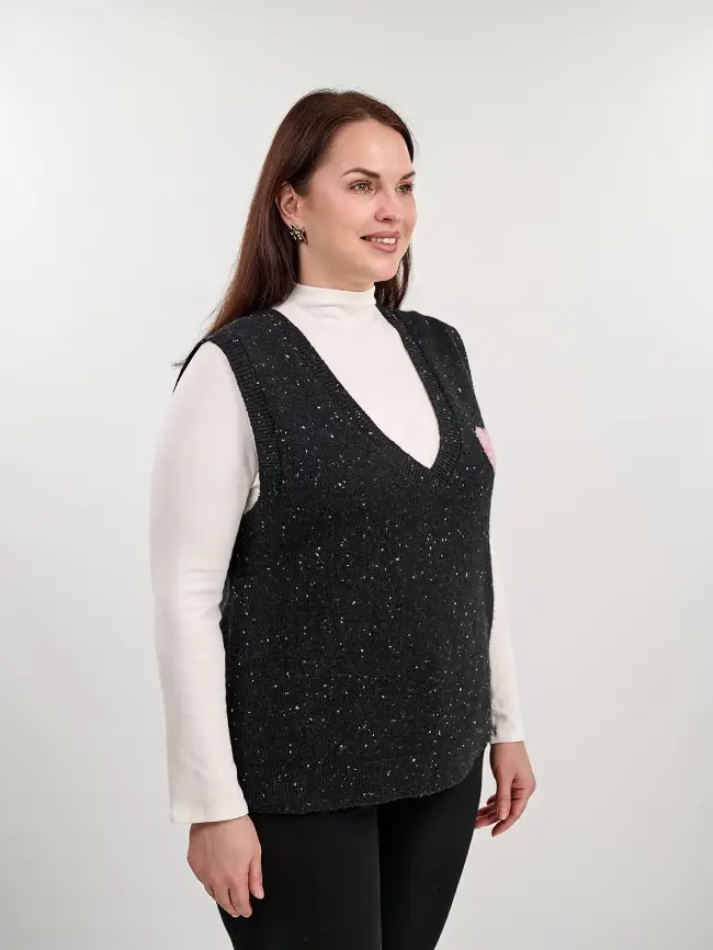 Жилет меланж 22627 Размер 50- 56 фото 20