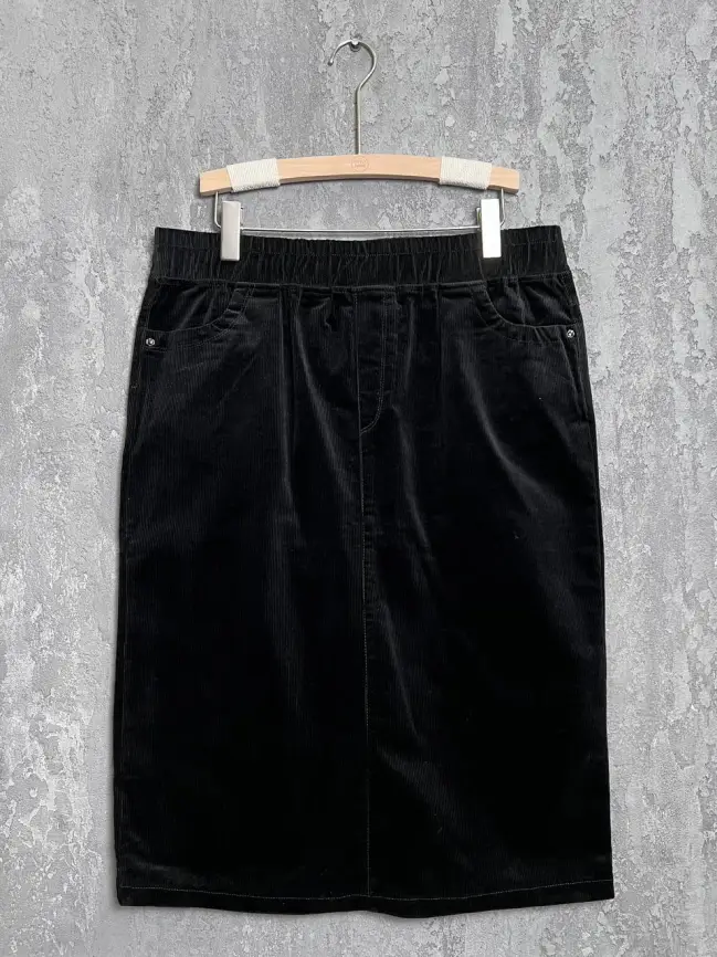 Юбка вельвет 33413 ЭттоПлюс Размеры 50-58 фото 12