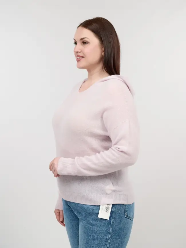 Шерстяной джемпер с капюшоном 25676 Размер 46-54 фото 38