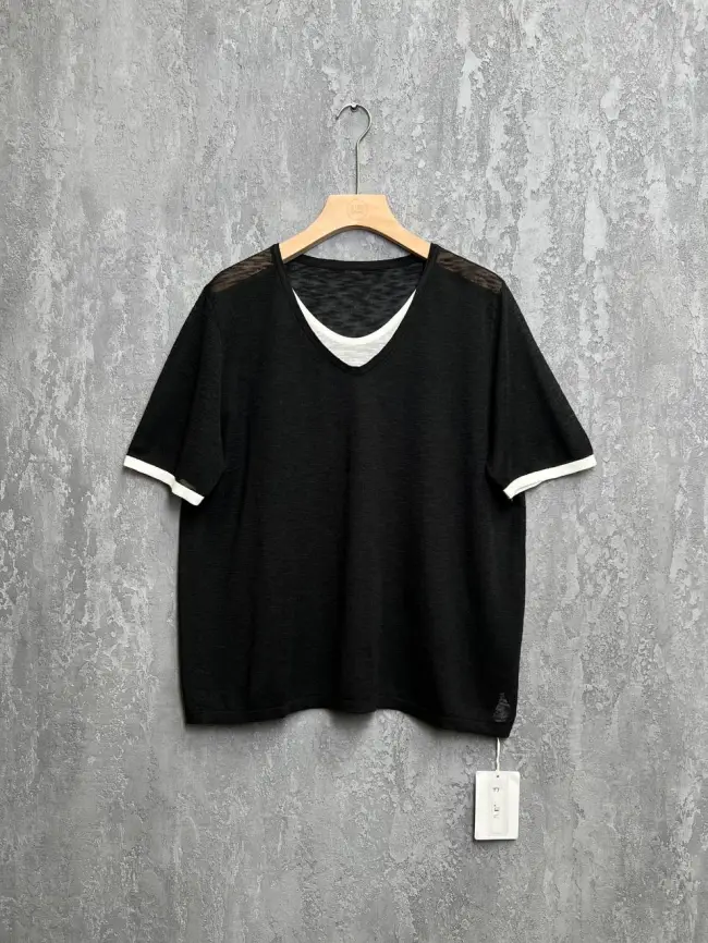 Джемпер короткий рукав 23066 размер 50- 58 фото 5